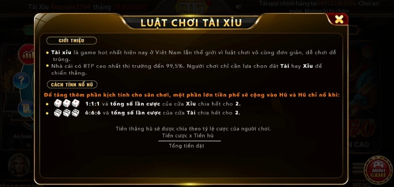 Kinh nghiệm chơi tài xỉu HitClub thắng đậm